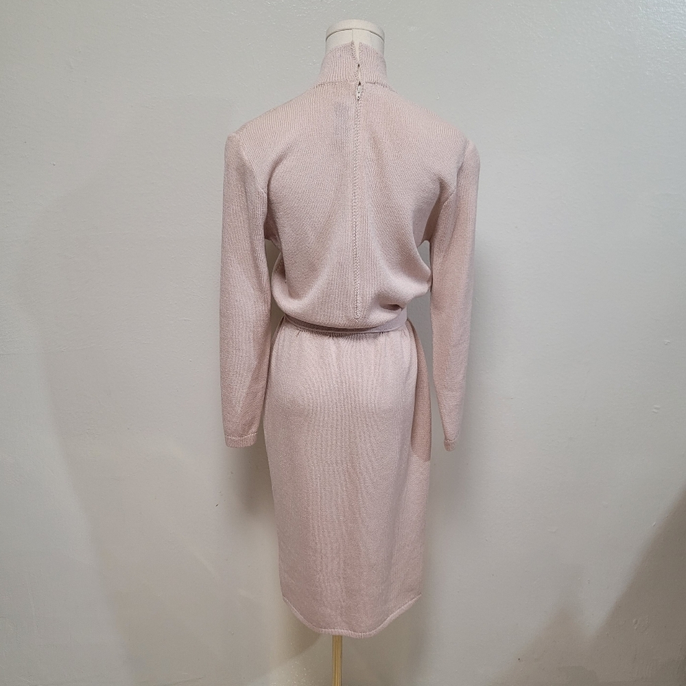 St. John for Neiman Marcus Vintage 80s Sweater Dress Size 6 - Picture 5 of 9